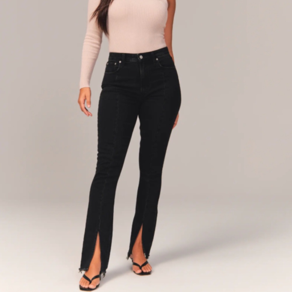 STUNNING High-Waisted Curve Love Split Hem Jeans